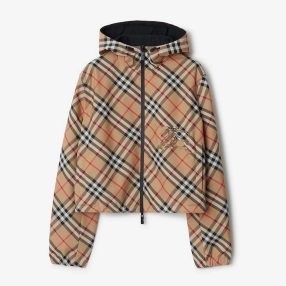 Burberry Reversible Beige Check Jacket‼️Sharing ‼️